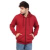 LP red hoodie zipper